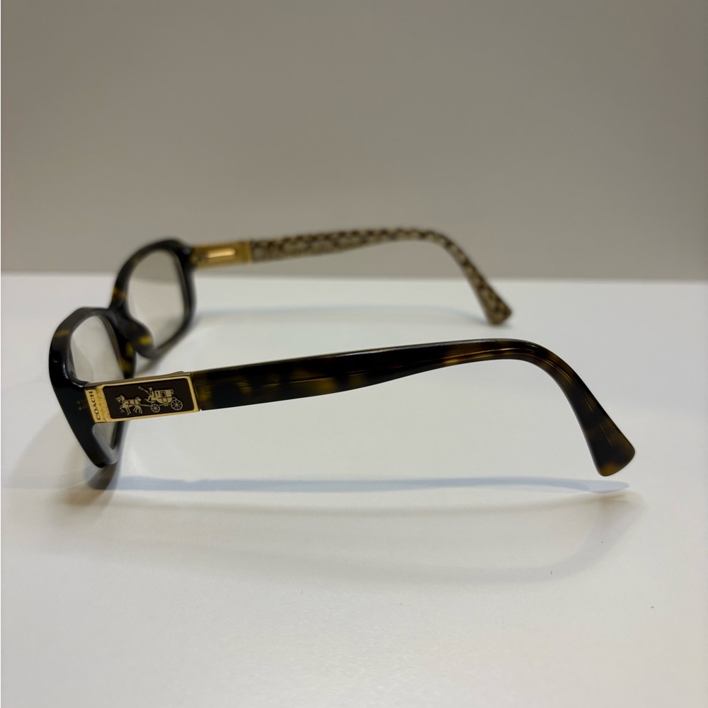 COACH EYEGLASSES HC6063 (Elizabeth) 5262 (Dark Tort Sand SigC) COACH GLASSES - Picture 4 of 16
